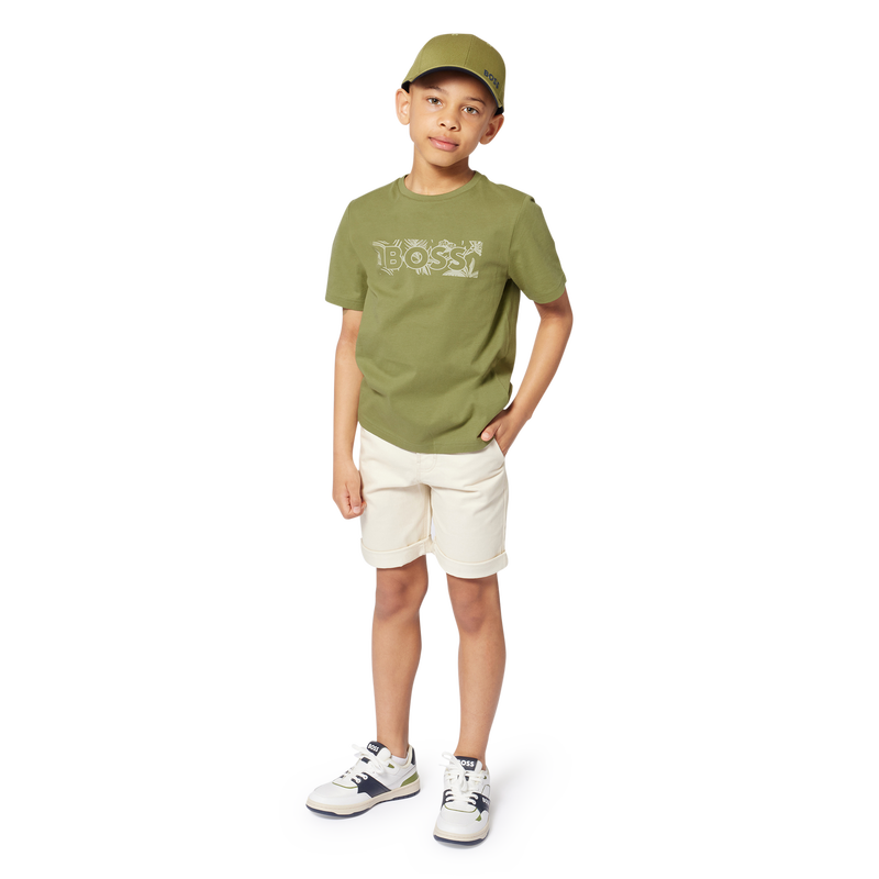 Lace-up leather sneakers BOSS 
                        BOY