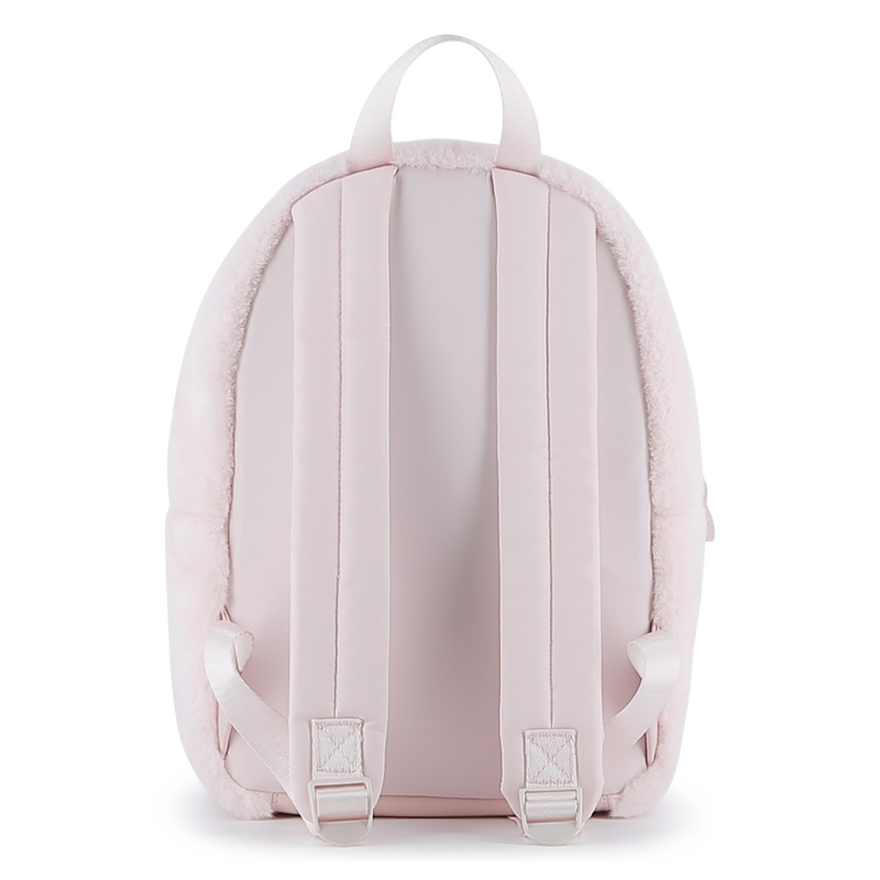 Small backpack made of fluffy fleece KARL LAGERFELD KIDS 
                    GIRL