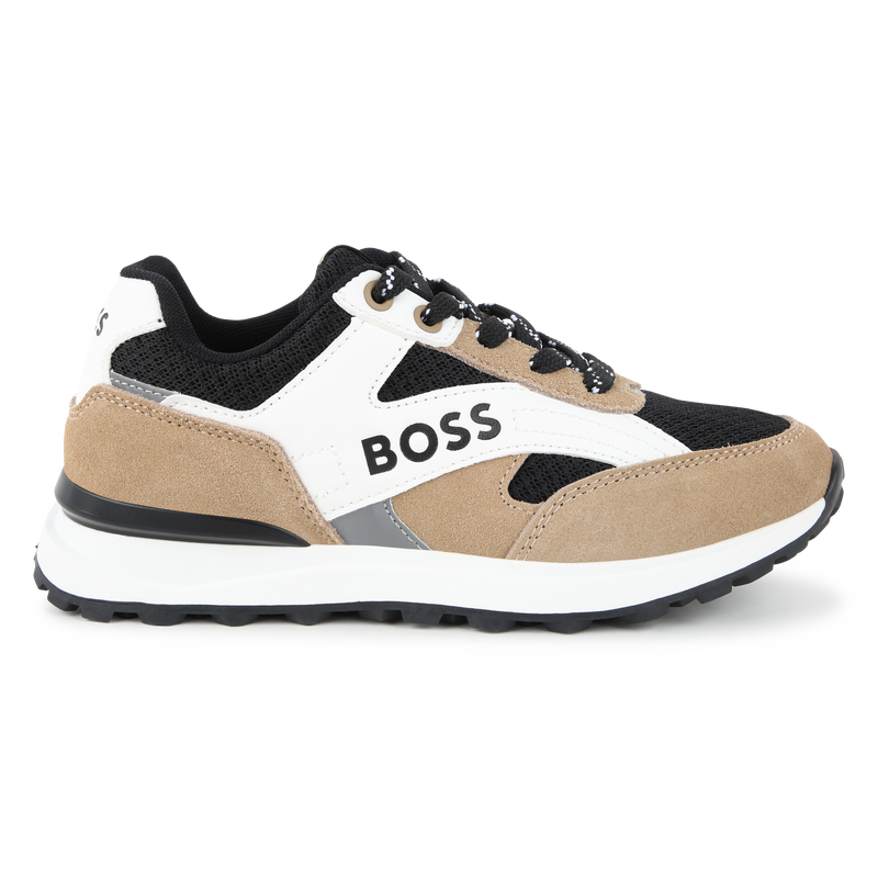 Lace-Up Leather Sneakers BOSS 
                    BOY