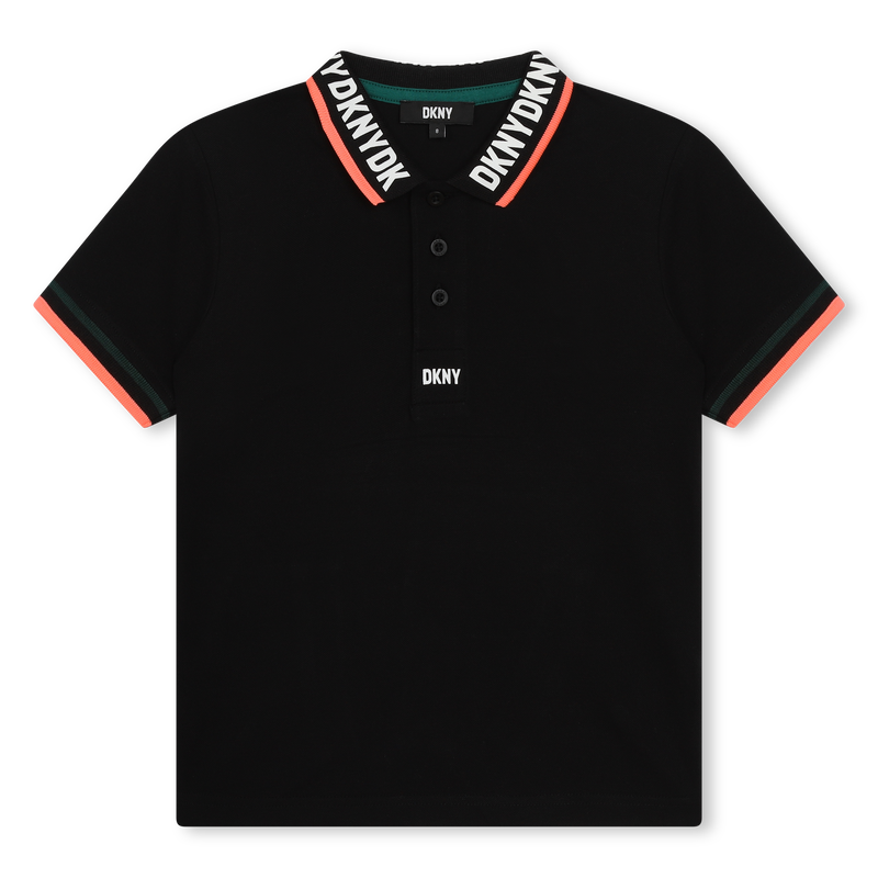 Button-up cotton polo shirt DKNY 
                    BOY