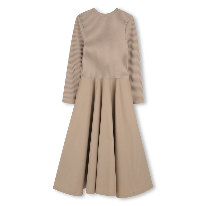 Bi-material long dress DKNY 
                        GIRL