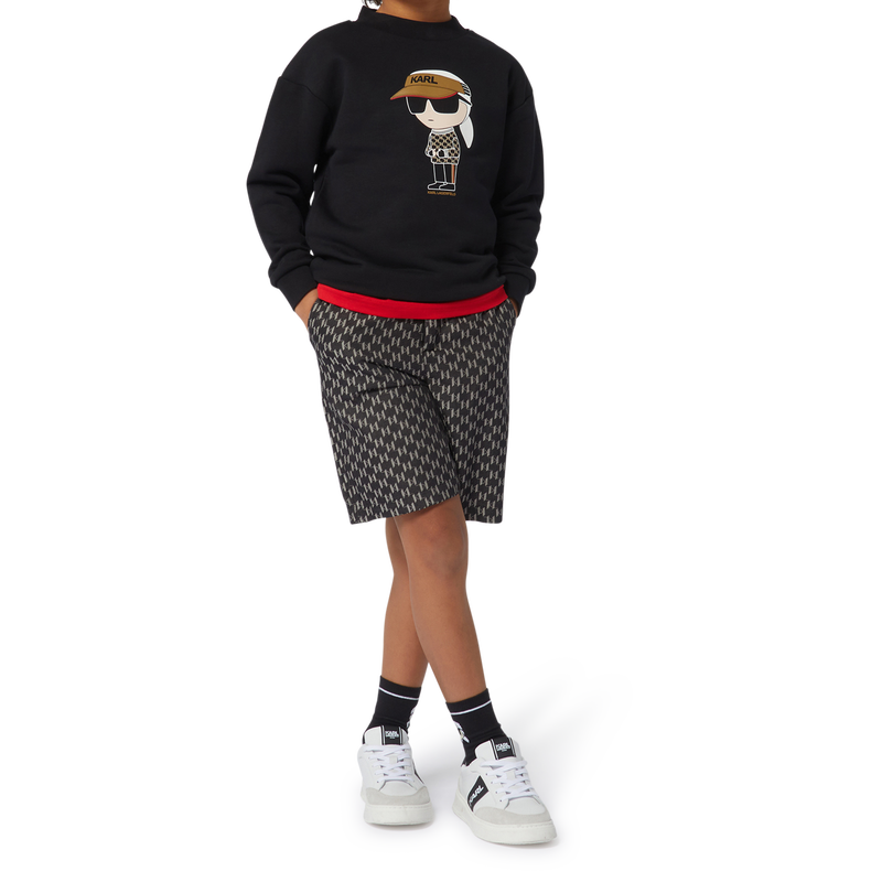 Fleece Sweatshirt KARL LAGERFELD KIDS 
                        BOY