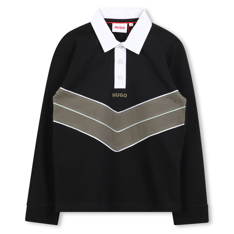 Long-sleeved polo shirt HUGO 
                    BOY