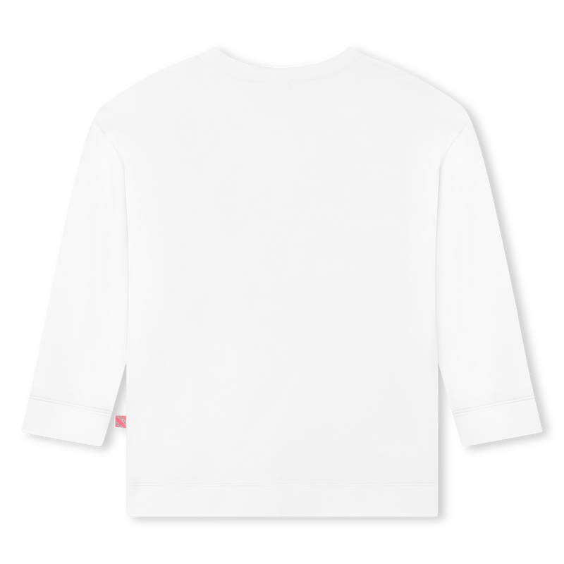 Cotton graphic 3/4 sleeve top