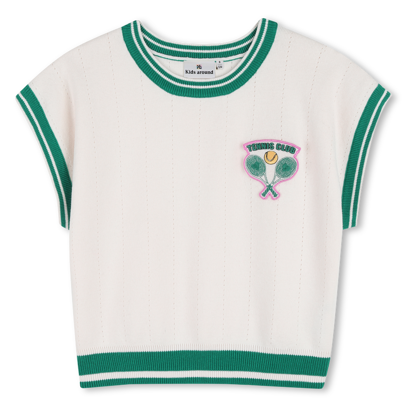 Short-Sleeved Sweater KIDS AROUND 
                        GIRL