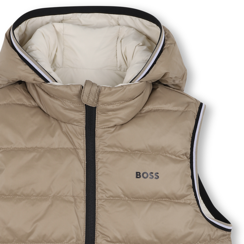Flann-effect hooded puffer jacket BOSS 
                    BOY