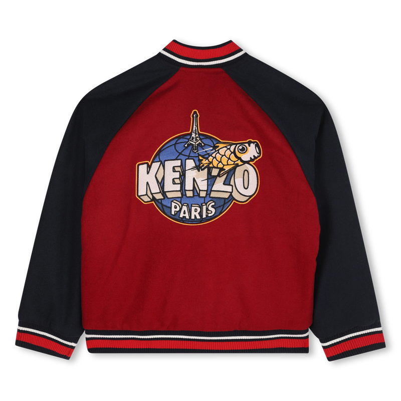Bomber jacket with snap closure KENZO KIDS 
                        UNISEX