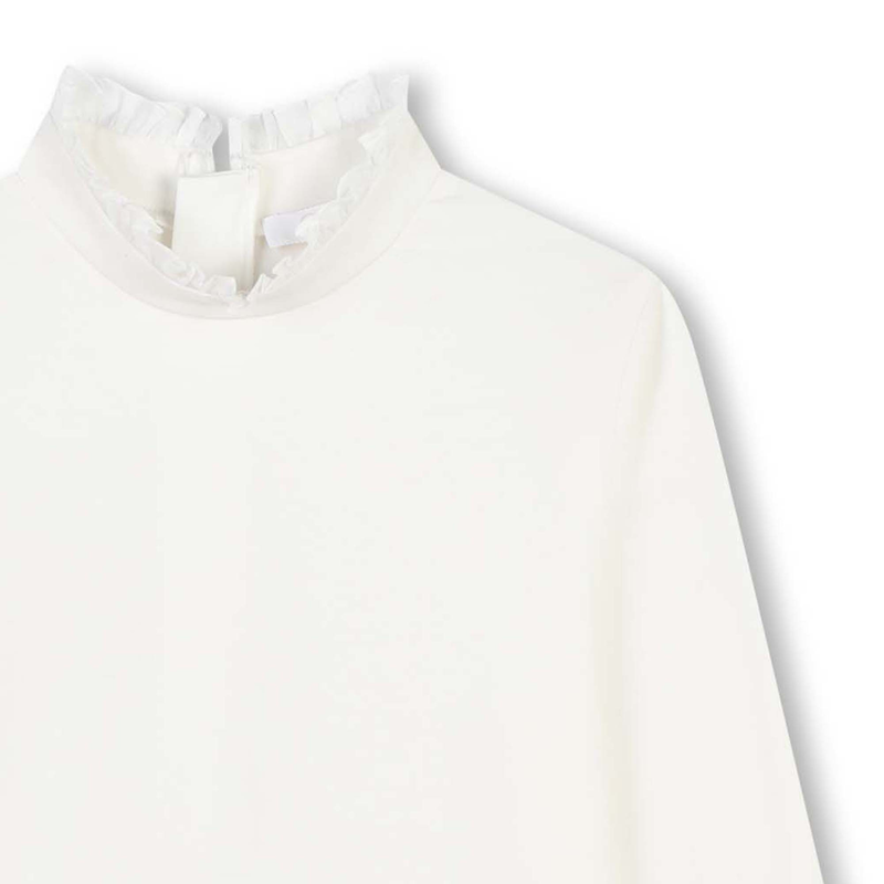 Fine Ruffle-Neck Sweater CHLOE 
                    GIRL