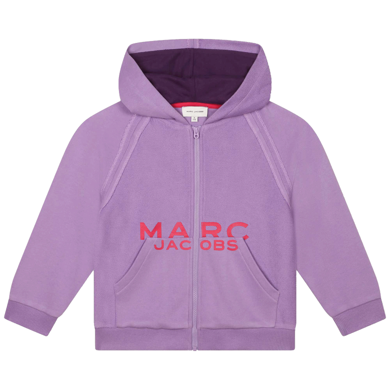 Hooded zipped sweatshirt MARC JACOBS 
                    GIRL