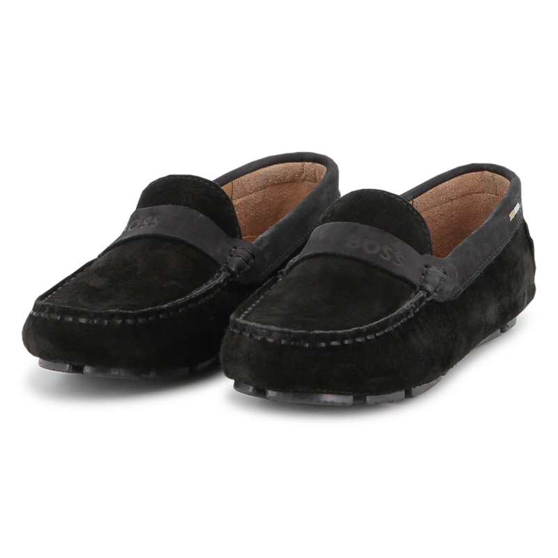 Cowhide leather loafers BOSS 
                    BOY