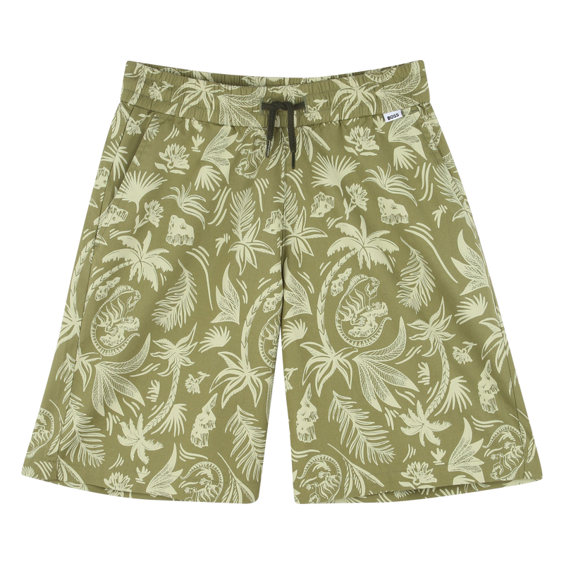 Printed cotton Bermuda shorts BOSS 
                        BOY