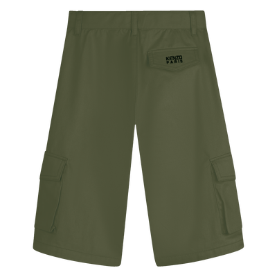 BERMUDA SHORTS WITH PATCH POCKETS KENZO KIDS BOY