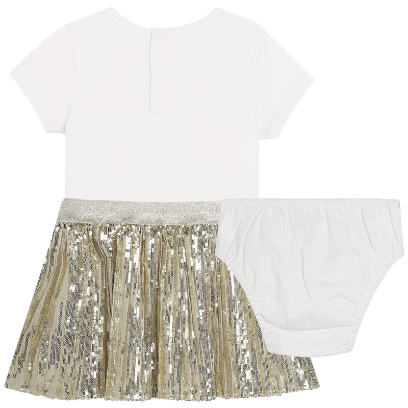 Decorative Two-Material Dress MICHAEL KORS 
                    GIRL