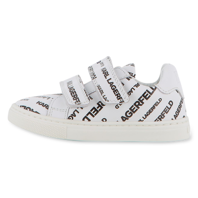 Leather Velcro sneakers KARL LAGERFELD KIDS UNISEX