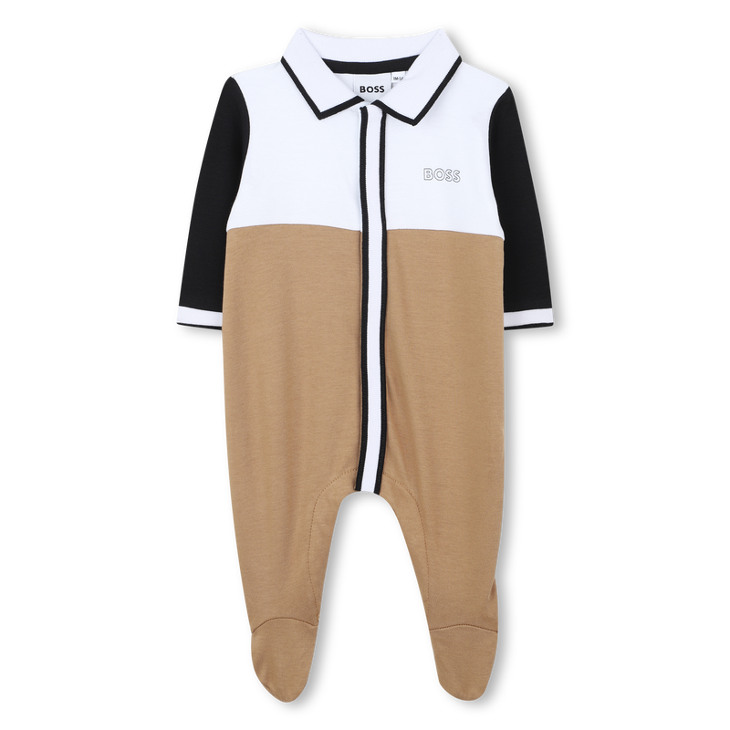 Tricolor polo-neck pajamas BOSS 
                        BOY