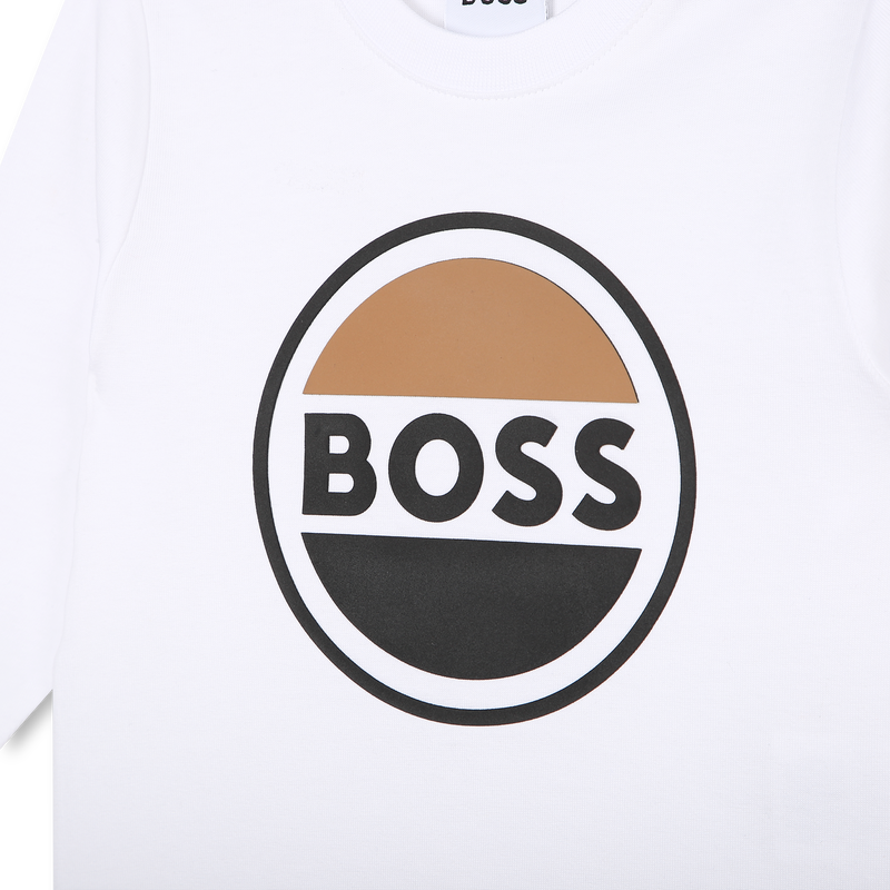 Cotton t-shirt with logo BOSS 
                    BOY