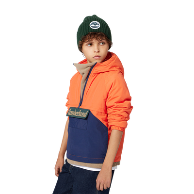 Two-tone hooded windbreaker TIMBERLAND BOY
