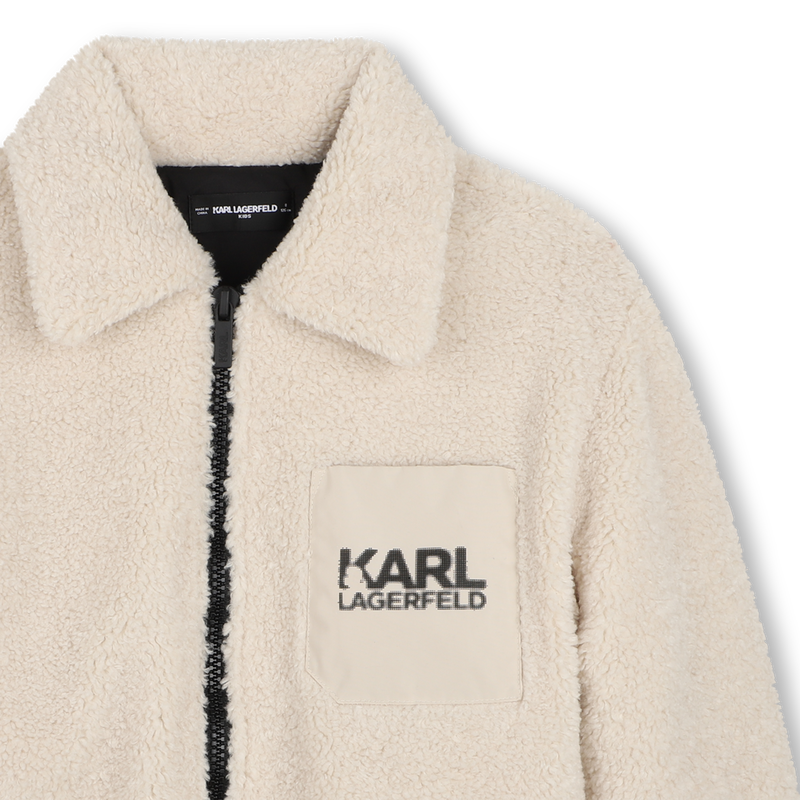 Sherpa jacket KARL LAGERFELD KIDS 
                        BOY