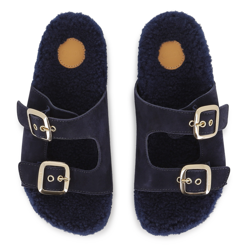 Cow suede leather sandals CHLOE 
                    GIRL