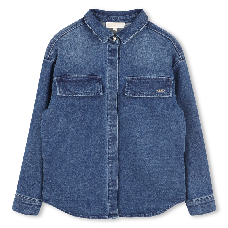 Long-sleeved denim shirt MICHAEL KORS 
                        GIRL