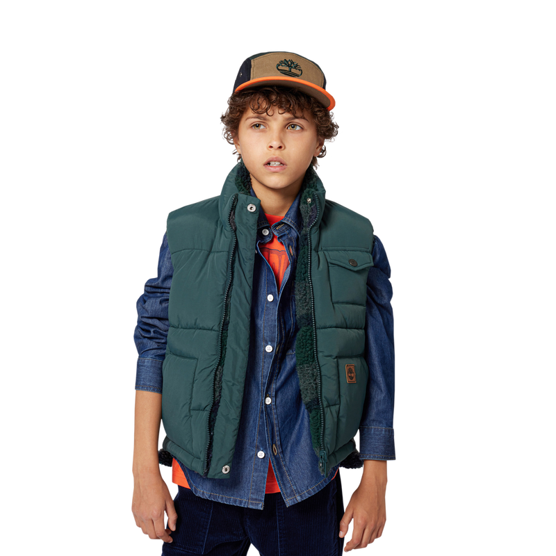 Reversible sleeveless down jacket TIMBERLAND 
                        BOY