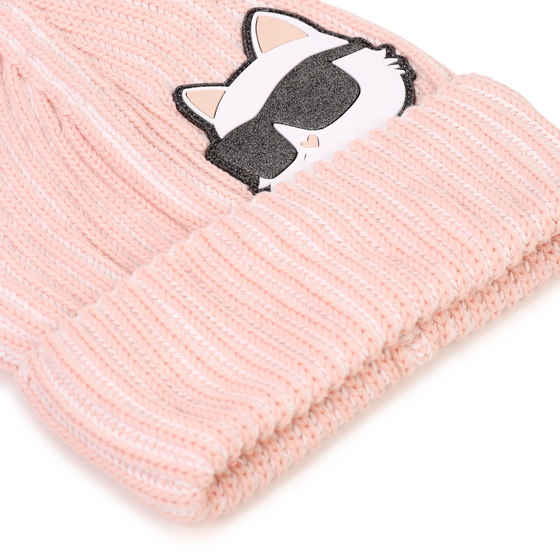 Knitted beanie KARL LAGERFELD KIDS 
                        GIRL