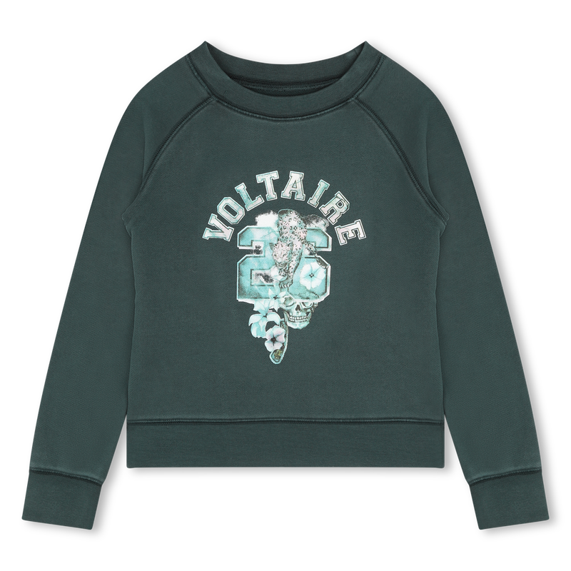 Cotton fleece sweatshirt ZADIG & VOLTAIRE 
                    GIRL