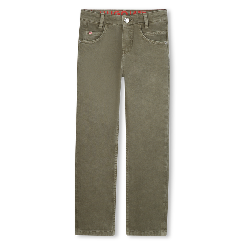 Faded twill trousers HUGO 
                        BOY