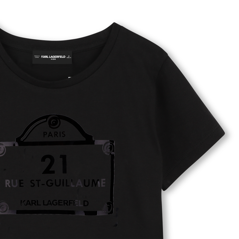 T-shirt with prints KARL LAGERFELD KIDS 
                        GIRL