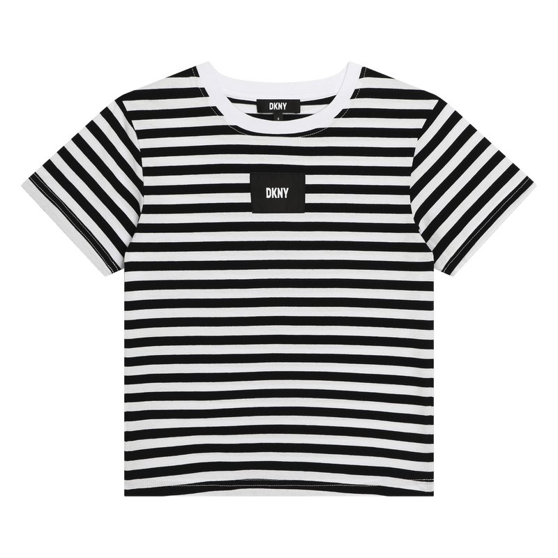 Striped cotton T-shirt DKNY 
                    BOY