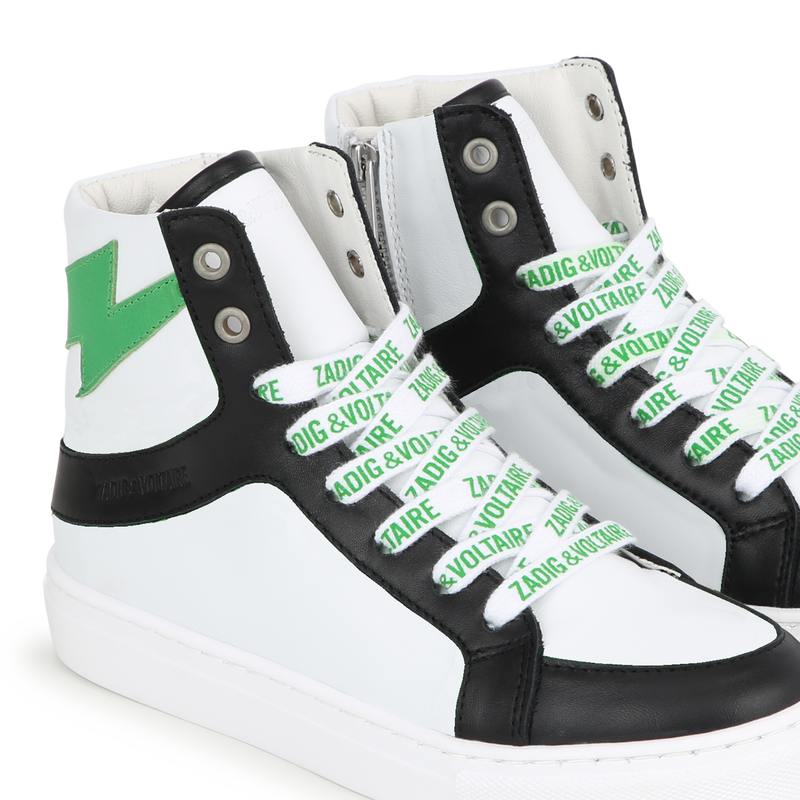Zipped Lace-Up Sneakers ZADIG & VOLTAIRE 
                    BOY