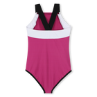 Tricolor one-piece swimsuit DKNY 
                    GIRL