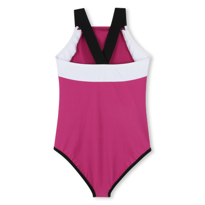 Tricolor one-piece swimsuit DKNY GIRL