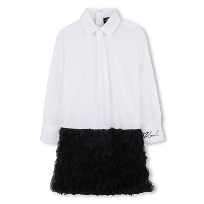 Long sleeve dress KARL LAGERFELD KIDS GIRL