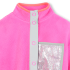 Cardigan in plush fabric BILLIEBLUSH 
                    GIRL