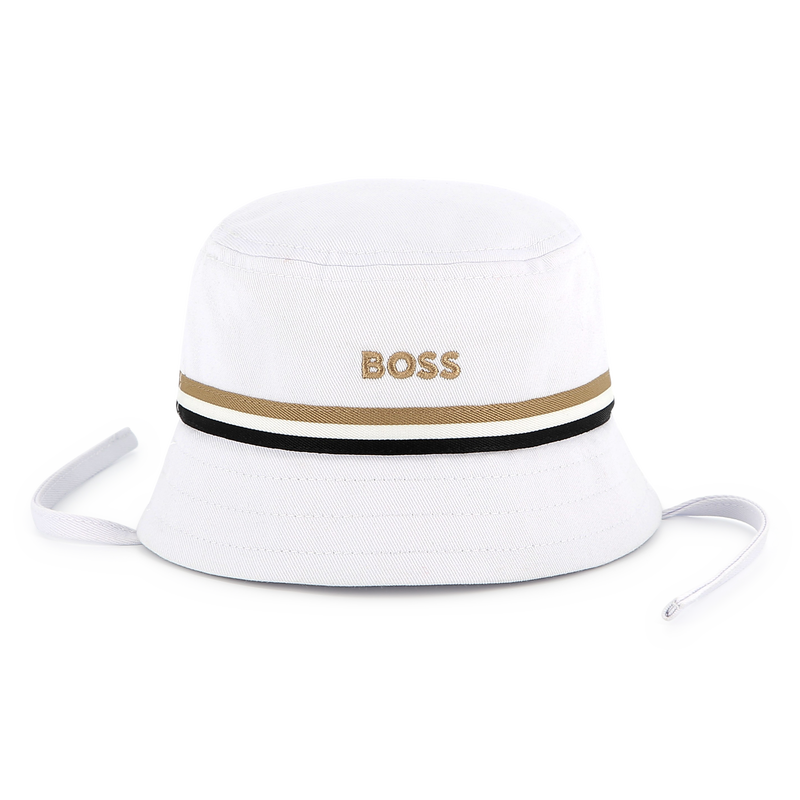 Embroidered sun hat with ties BOSS 
                    BOY