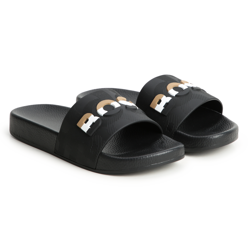 Boss smart casual new arrivals logo pool sliders