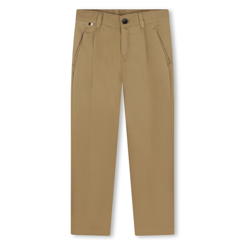 Plain Twill Chino Trousers BOSS 
                        BOY