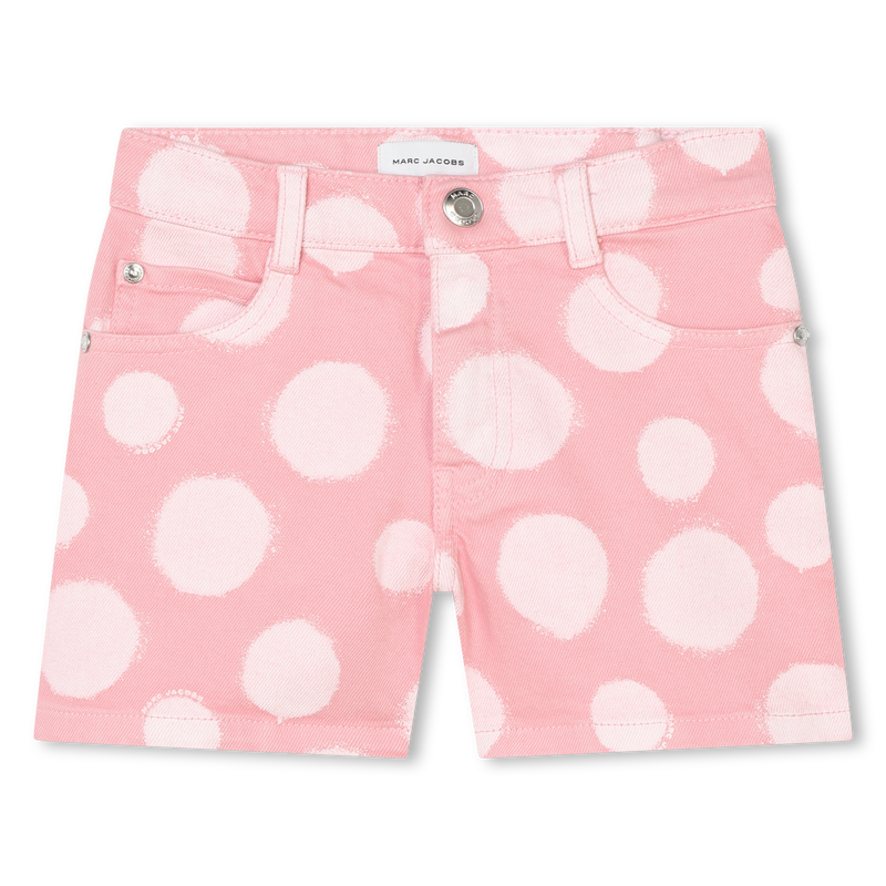 Polka Dot Cotton Serge Shorts
