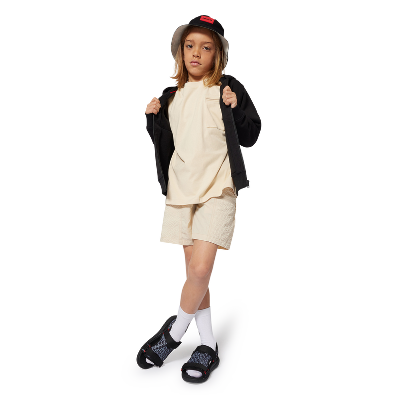 Hooded zipped sweatshirt HUGO 
                        BOY