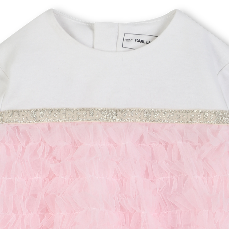 Cotton formal dress KARL LAGERFELD KIDS 
                        GIRL