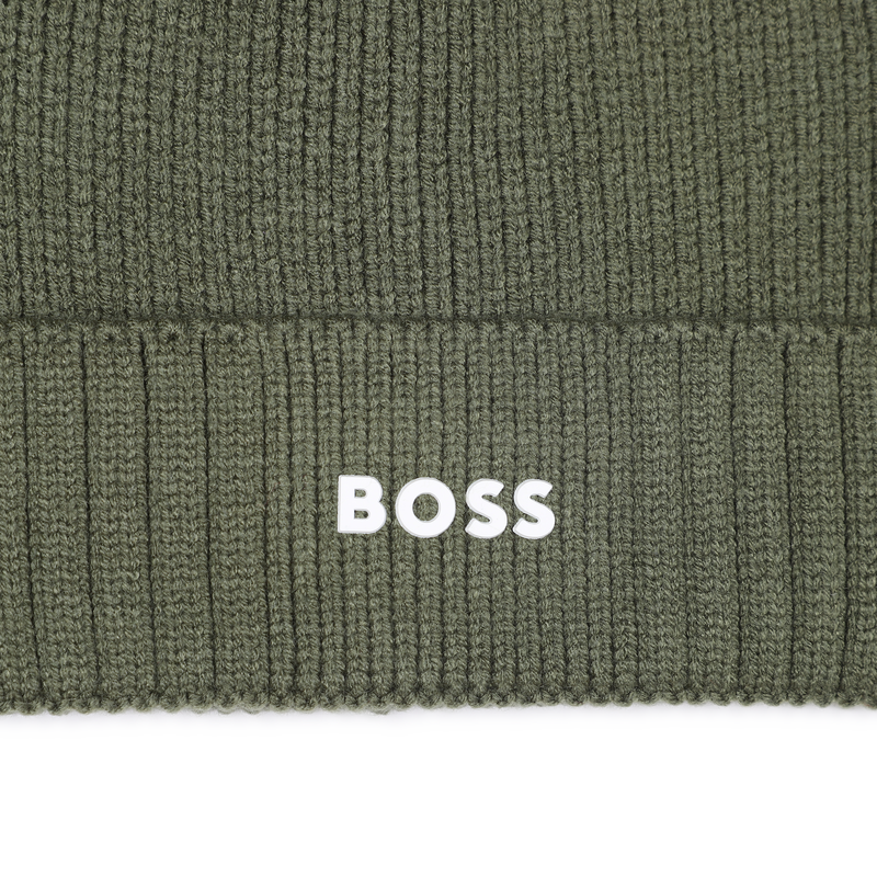Knitted hat with logo BOSS 
                        BOY