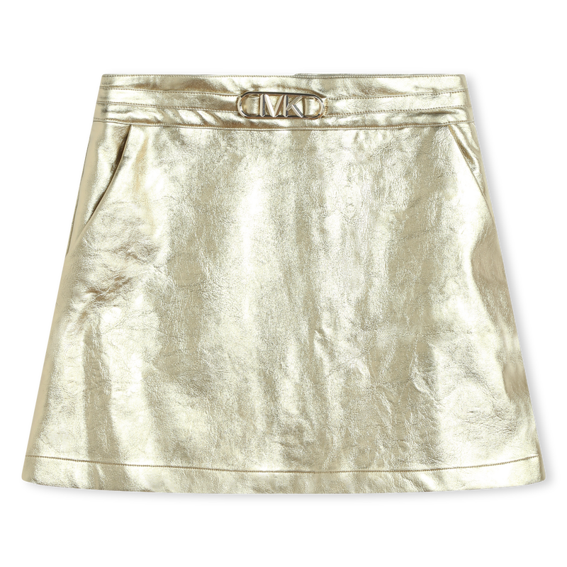 Short Crackle-Effect Skirt MICHAEL KORS 
                    GIRL