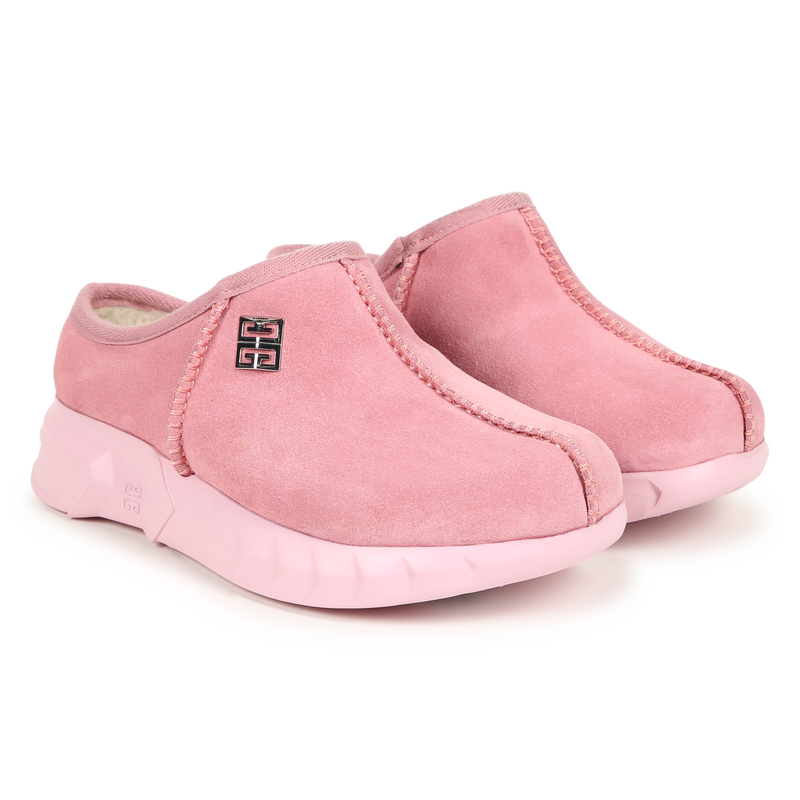 Fleece-Lined Leather Mules GIVENCHY 
                    GIRL
