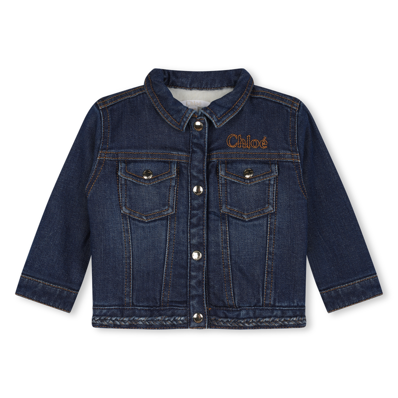 CHLOE Faux Fur Lined Jean Jacket