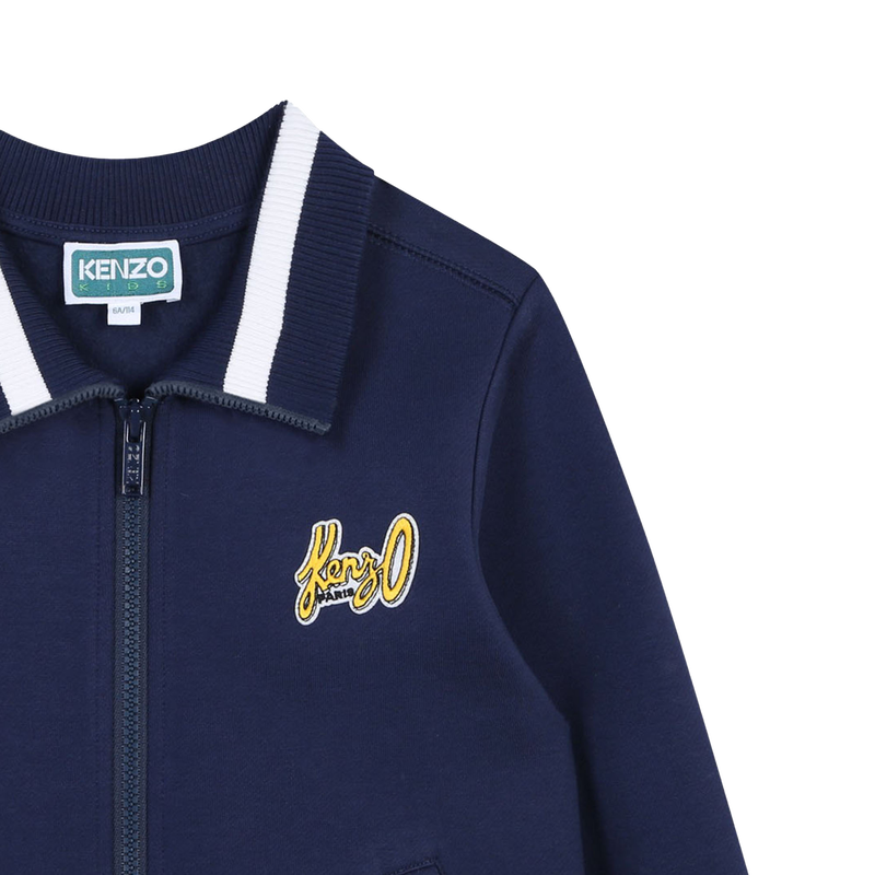 Embroidered Fleece Cardigan KENZO KIDS 
                    BOY