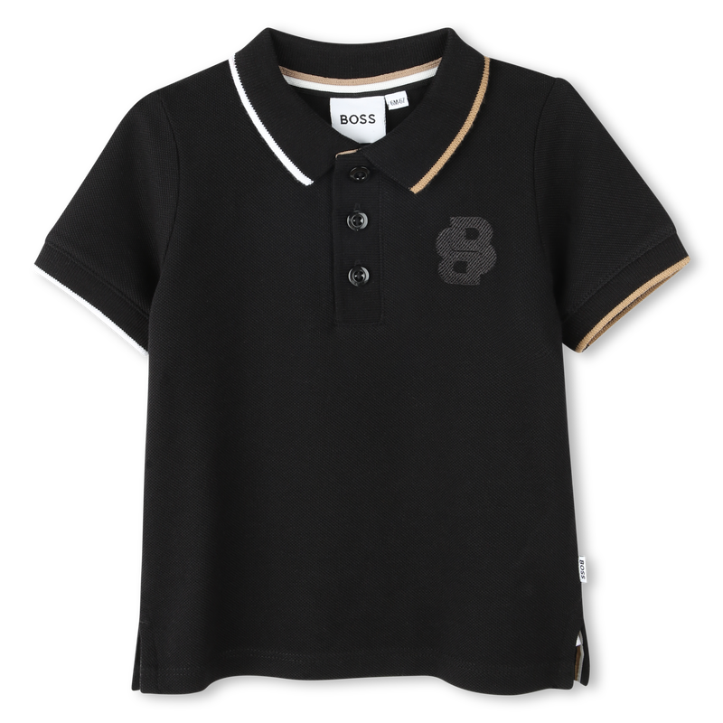 Striped Cotton Polo BOSS 
                        BOY