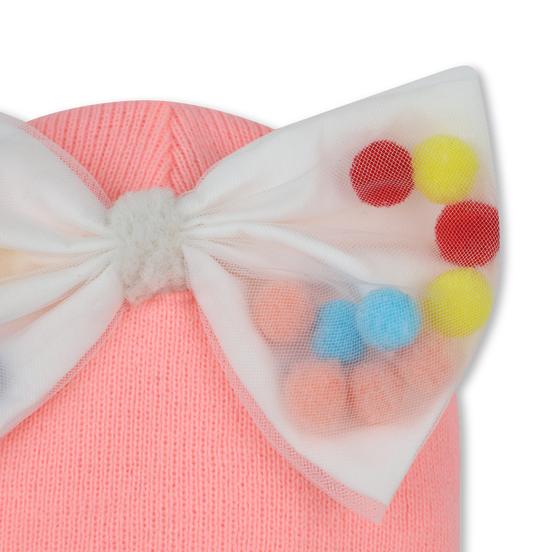 Bow and pompom hat BILLIEBLUSH 
                    GIRL
