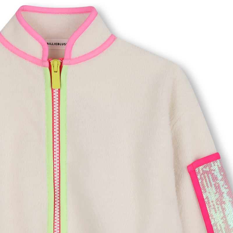 Fleece fabric cardigan BILLIEBLUSH 
                        GIRL