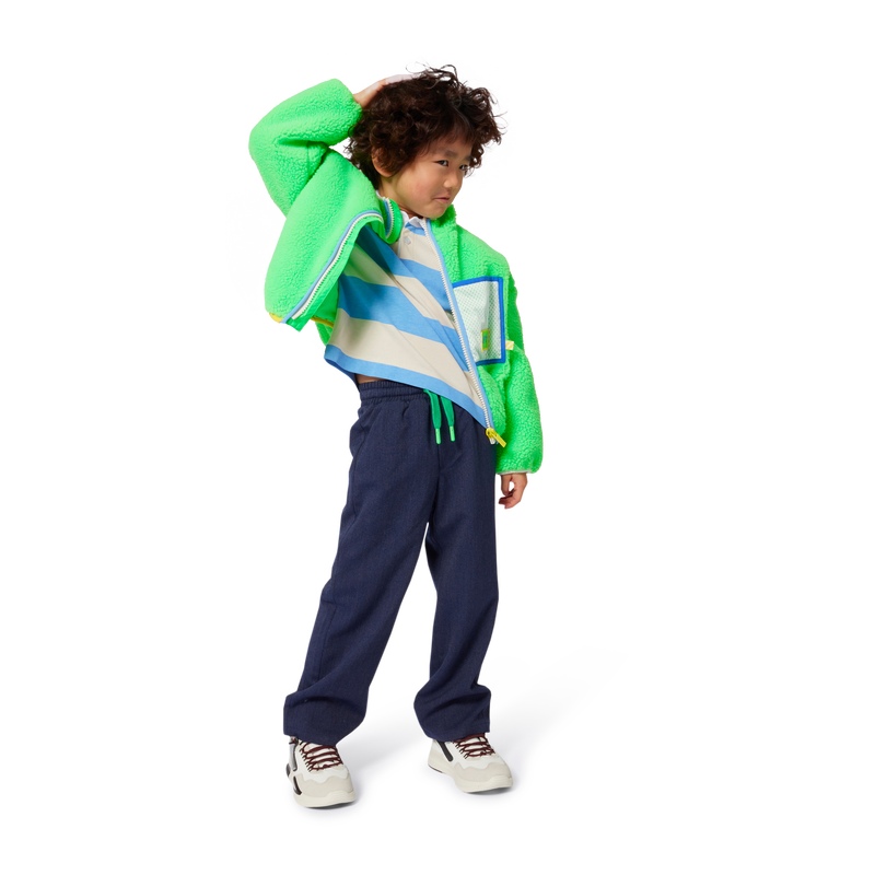 Striped long-sleeved polo shirt BILLIEBLUSH 
                    BOY